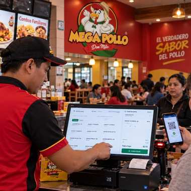 Restaurante — Punto de venta en mostrador con Quadra